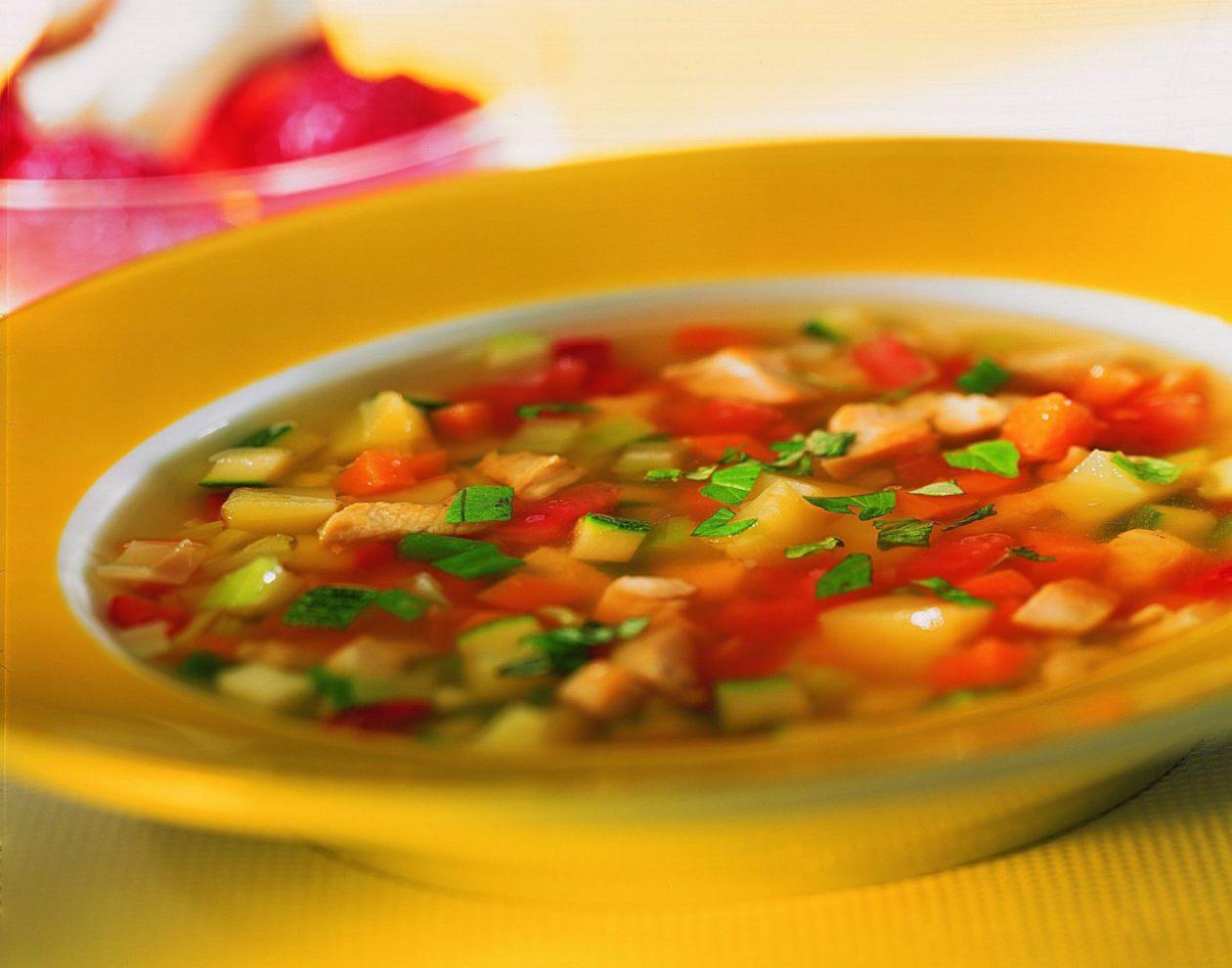 Bunte Geflügelsuppe – Precon Rezepte