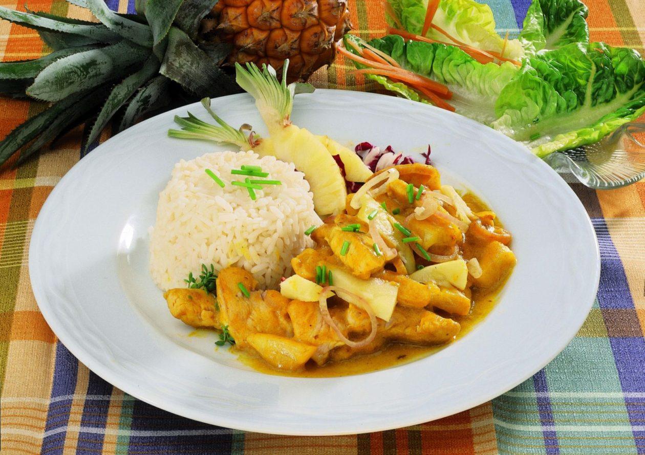 haehnchencurry-mit-ananas Hähnchencurry mit Ananas - BCM Diät Rezepte.de