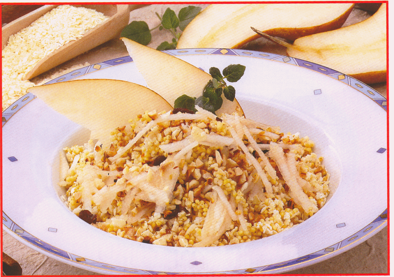 hirsebrei-mit-birnen Hirsebrei mit Birnen - BCM Diät Rezepte.de
