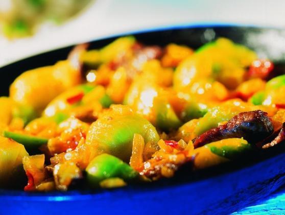 446_rosenkohlpfanne Rosenkohlpfanne mit Lammfleisch - BCM Diät Rezepte.de