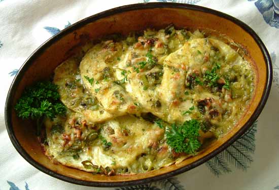 gratinierter-staudensellerie-mit-schinken Gratinierter Staudensellerie mit Schinken - BCM Diät Rezepte.de