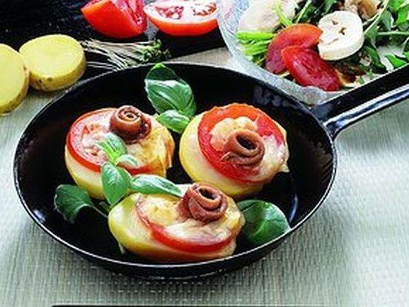 kartoffelhaelften-mit-tomaten_1 Kartoffelhälften mit Tomaten - BCM Diät Rezepte.de