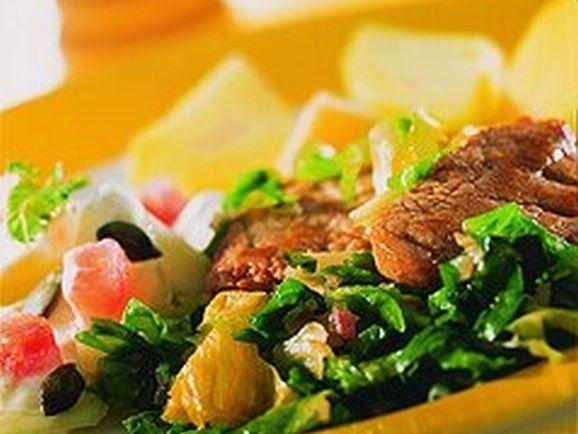 Schweinefilet mit Endiviengemüse