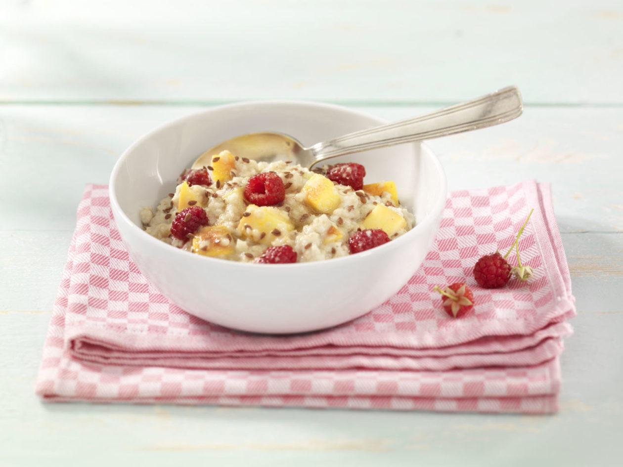 Himbeeren Nektarinen Porridge 0001