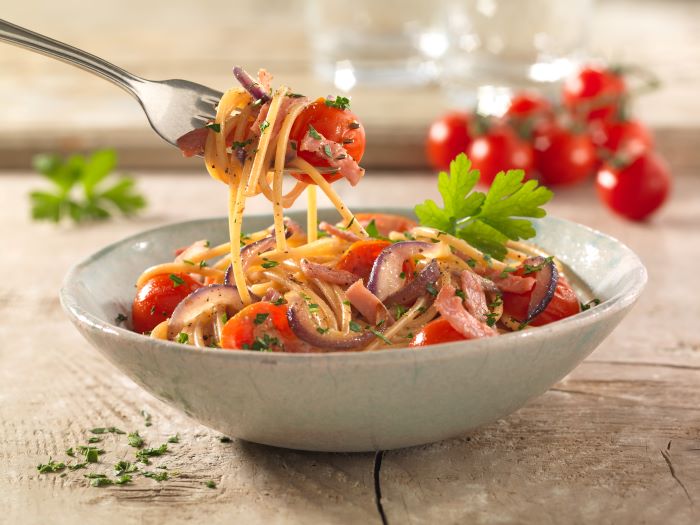 Leichte-Spaghetti-Carbonara