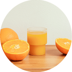 Orangensaft freigestellt
