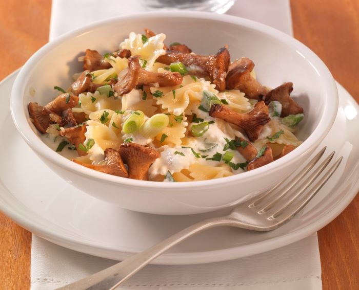 farfalle-mit-pfifferlingen-und-ricotta