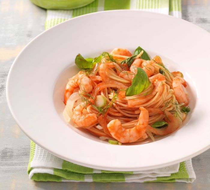 spaghetti-in-fenchel-shrimps-sauce