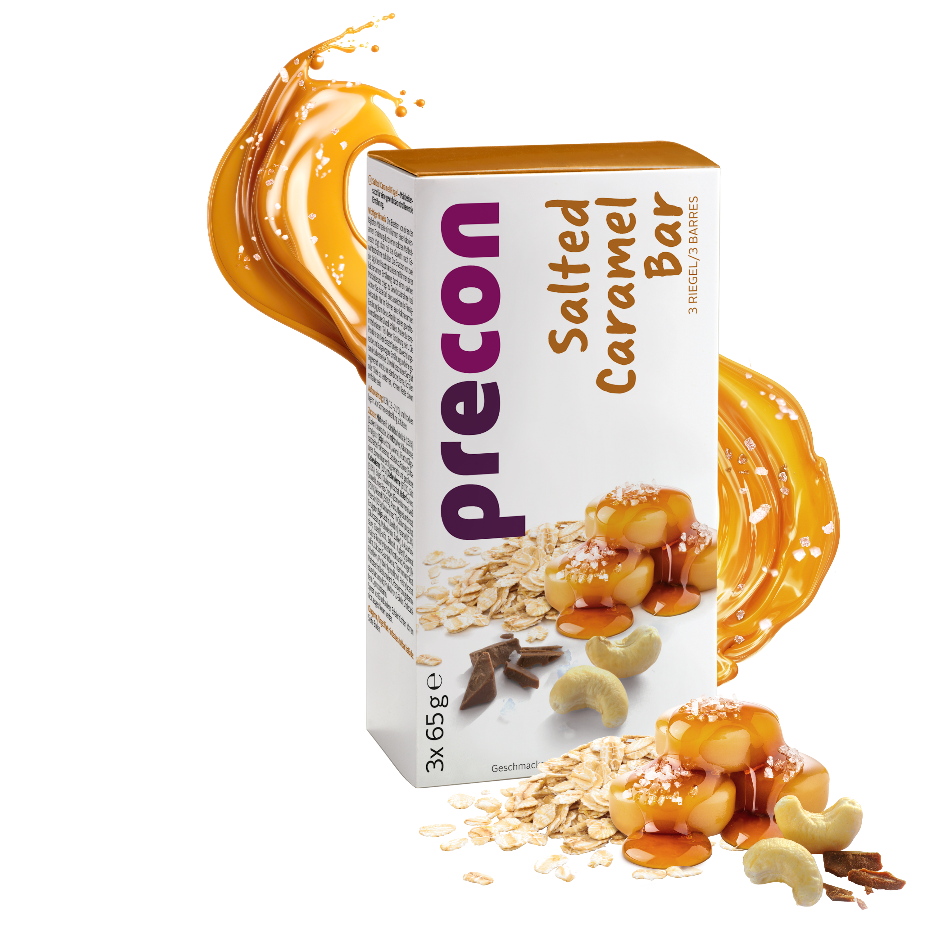 Precon Diät - Salted CaramelBar Riegel (3 Stück)